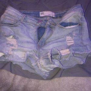 Denim shorts